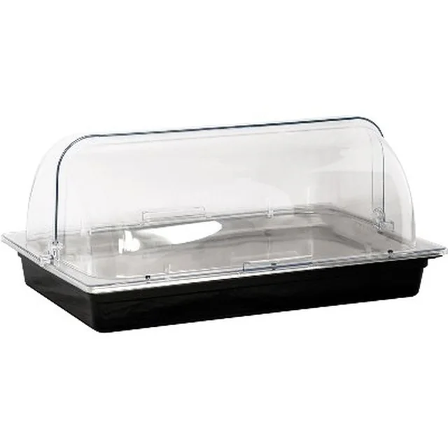 Roll top polycarbonate cooling display case - gn 1/1 Sunnex 419100