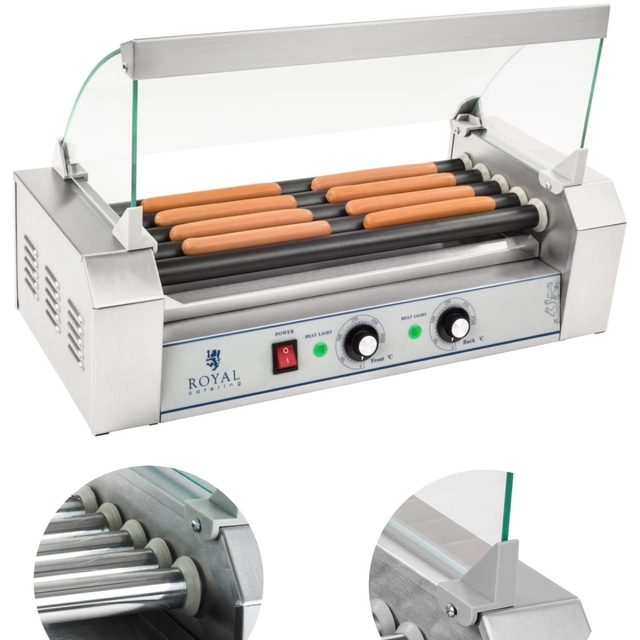 Rollengrill mit Glas Rollengrill mit Teflonrollen 5T