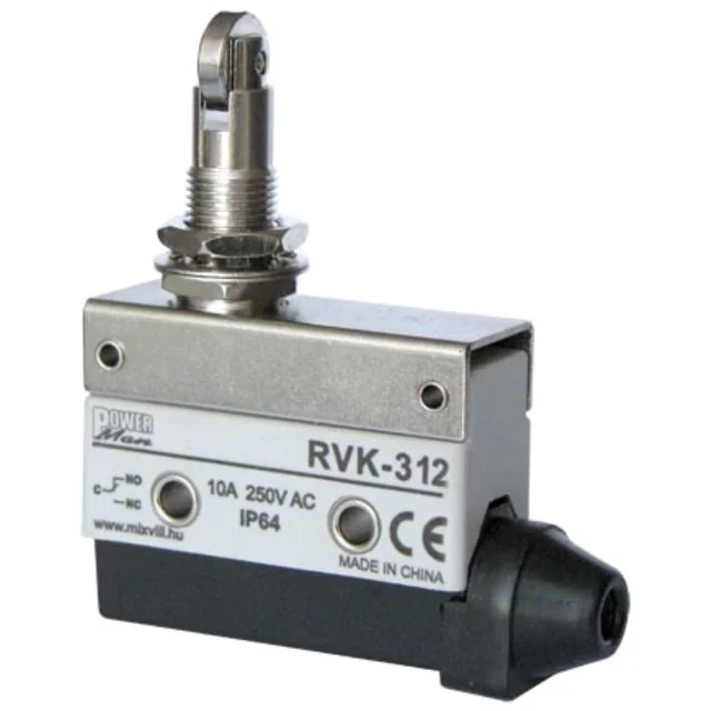 Roller travel limiter limit button 1NO+1NC position switch with roller pressure button IP40