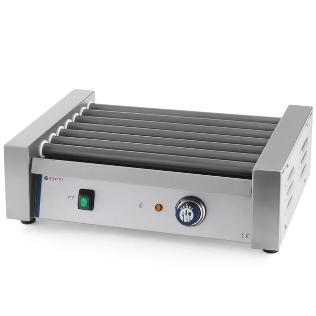 Rollergrill rollerverwarmer voor hotdogs 7 broodjes 740W - Hendi 268506