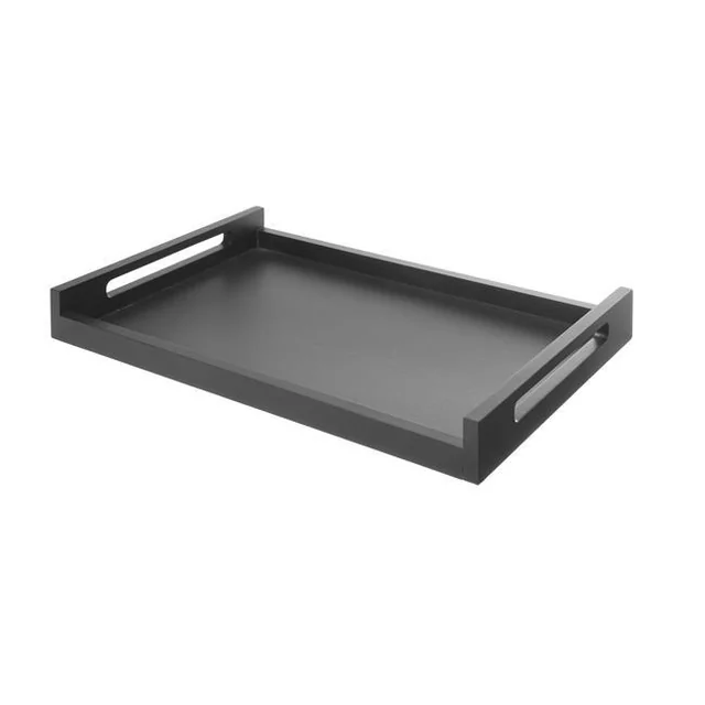 Roomservice tray wooden black 603x402 mm