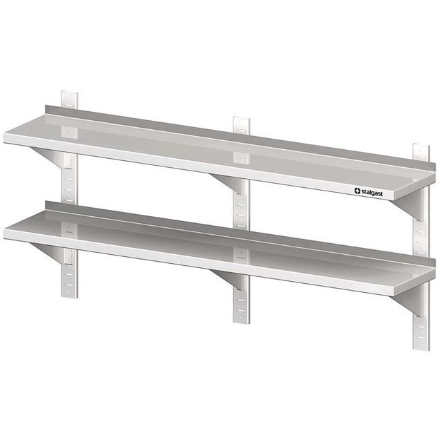 Roostevabast terasest reguleeritav riiul 2-Poz 140x30 Stalgast