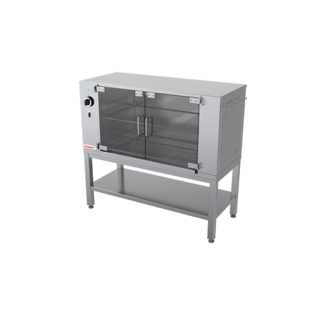 Rotary heating cabinet for chickens