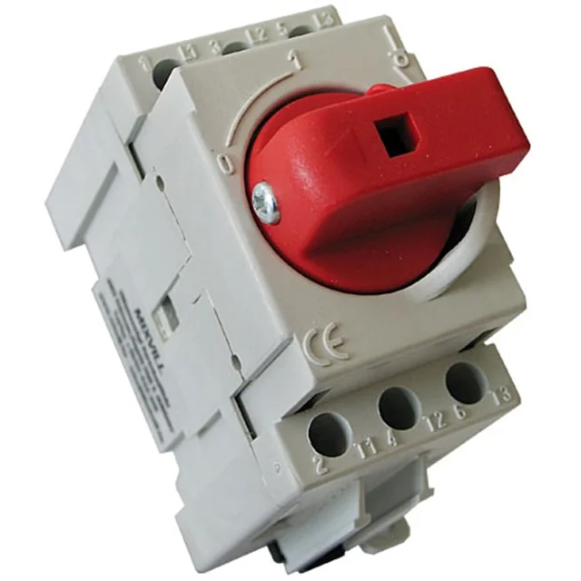 Rotary modular switch 3 pole 63A 0-1 ON-OFF IP20 mounting on rail or with screws