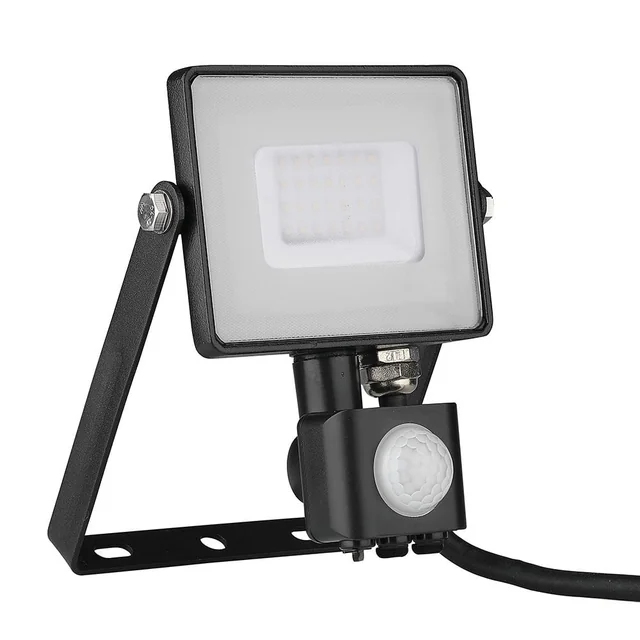 Rotatable LED Floodlights with PIR Sensor - Samsung - IP65 - Black - 30W - 2400 Lumens - 3000K - 5 Years