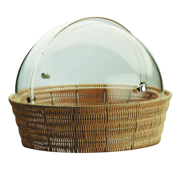 Round basket with roll-top lid śr.44 cm