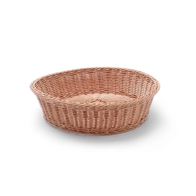 Round bread basket, brown, dia. 400 mm