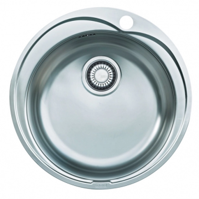 Round stainless steel sink Franke, glossy polished surface, ROX 610-41