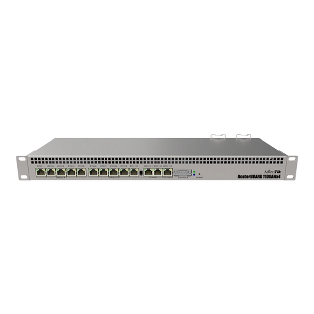 Router 13 x Gigabit, RouterOS L6, 1U, Kettős tápegység - MikroTik RB1100x4