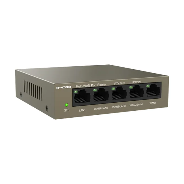 Router 4 Gigabit PoE+ portok, 55W, 1 RJ45 Gigabit port, kezelés - IP-COM M20-PoE