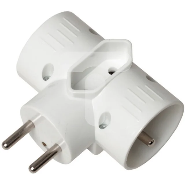 Розгалужувач GTV Plug 2x 2P+Z +1xEURO білий (AE-RU0121-00)