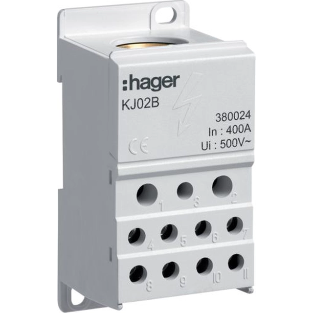 Розподільний блок Hager Multi-outlet 400A (KJ02B)