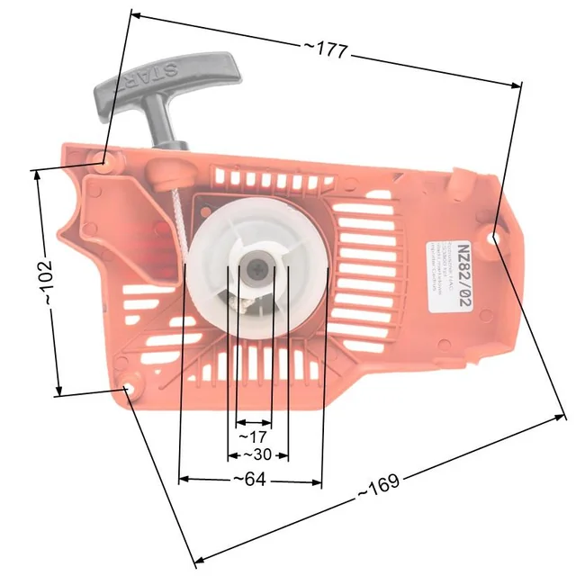 Rozrusznik Nac Cs3800 Kpl. Pilarki Marketowe Nz82/02