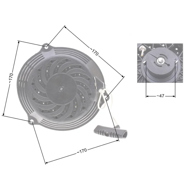 Rozrusznik Nac T375 Plastikowa Obudowa Kosiarki Marketowe Nz245