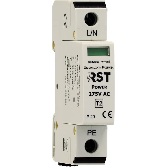 RST Descargador de sobretensiones RST Potencia T2 1+0 275V CA