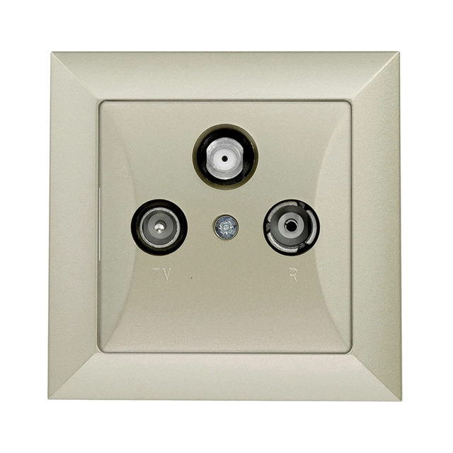 "RTV" satellite pass-through subscriber socket, with a frame - sand