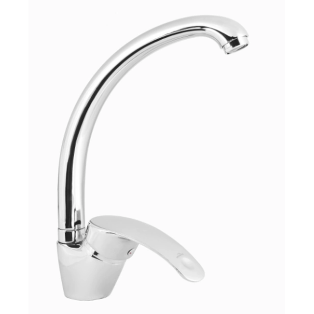 Rubinetto lavabo LUX Invena Nea con bocca cromo BZ-83-L01-W