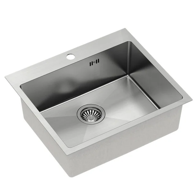 RUSSEL steel sink 110 Brushed nickel