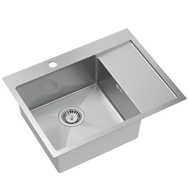 RUSSEL steel sink 116 Brushed nickel