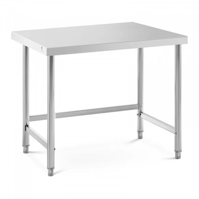 RVS tafel - 100 x 70 cm - draagvermogen 92 kg - Royal Catering ROYAL CATERING 10012655 RCAT-100/70-PS