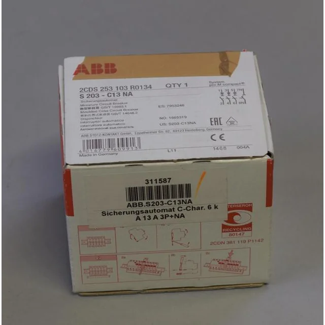 S203-C13NA ABB - New Factory Sealed