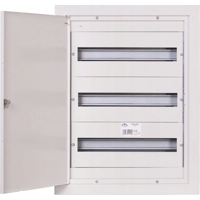 Sabaj Aparatură modulară 3x18 încastră IP31 cu blocare RAL 9003 RPSM 54 Z (3X18)