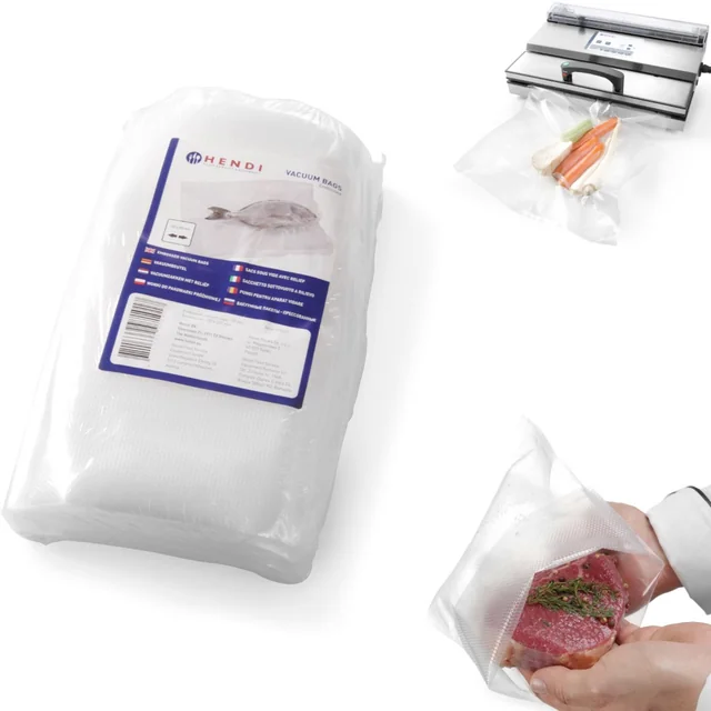 Sachets moletés pour machines d'emballage sous vide en bande 300x400mm 100szt.