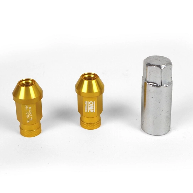 Sada čepic OMP Gold 40 mm 20 uds M12 X 1,50