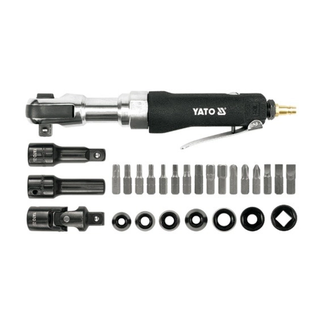 Sada rázových utahováků Yato Air Ratchet Bit 1/2" 68Nm 30 Díly YT-0982