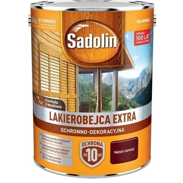 Sadolin Ekstra mørk mahogni træbejdse 5L