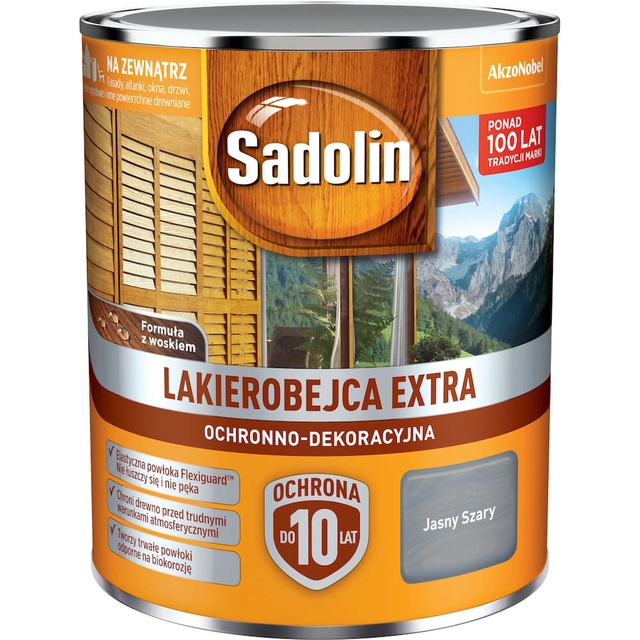 Sadolin Екстра светло сив байц за дърво 2,5L