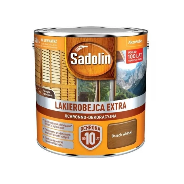 Sadolin Extra lazura za drvo orah 2,5L