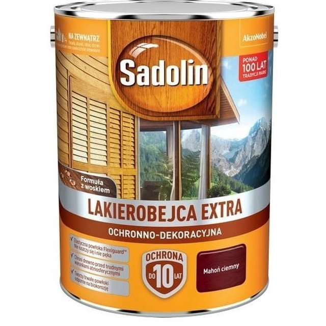 Sadolin Extra tmavá mahagónová lazúra 5L