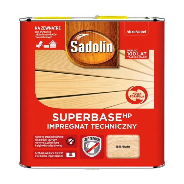 Sadolin SuperBase HP impregnante per legno 2,5L