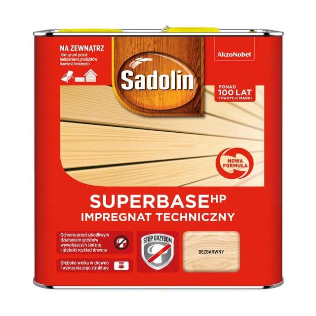 Sadolin SuperBase HP koksnes impregnēšana 2,5L