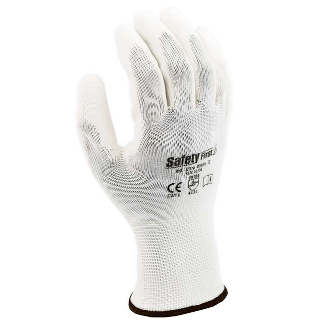 SAFETY FIRST ULTRA WHITE PROTECTIVE GLOVES 6