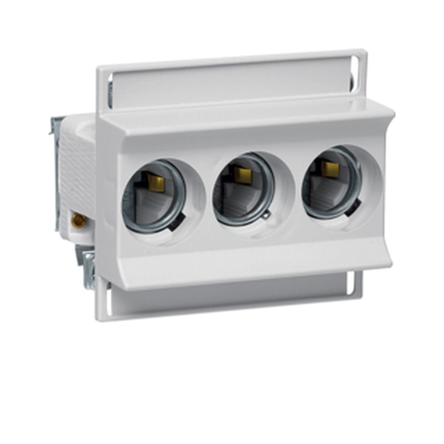 Safety socket ceram.D02 / 3 E18 3P 3268 / 3VR 63A 400VAC TS35 clamps 25mm2