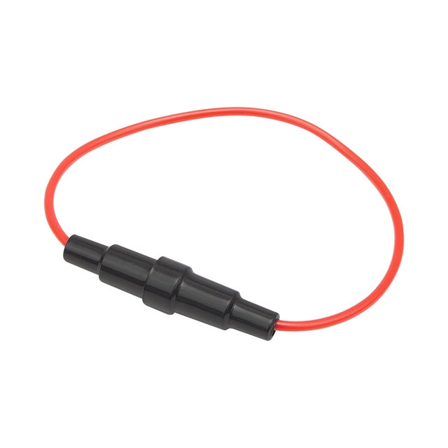 Säkringsuttag med kabel 20mm svart 100 St