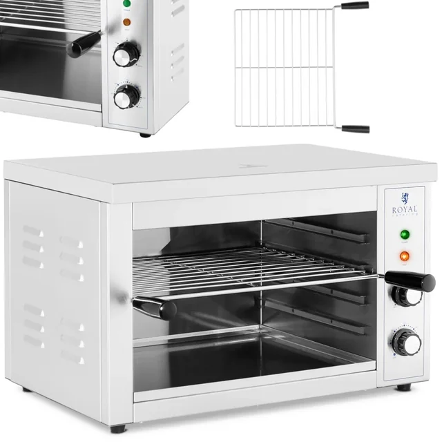 Salamander toaster for toast casseroles 50-300 C 3000 W