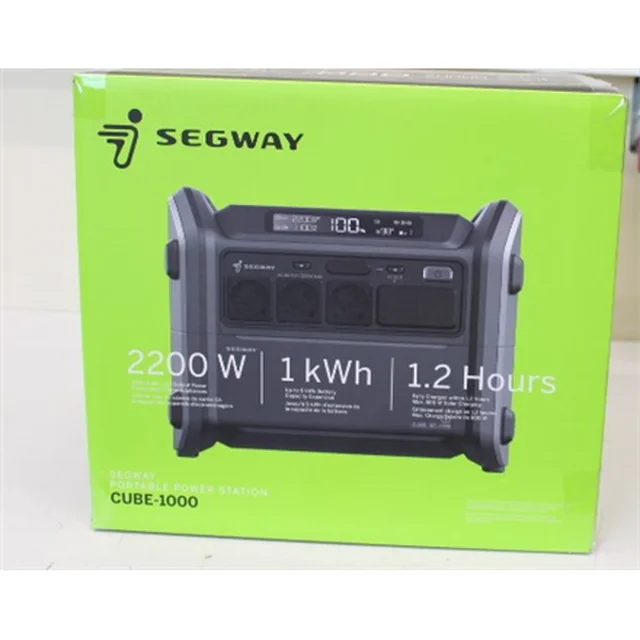 SALE OUT.Segway Portable Power Station Cube 1000, DAMAGED PACKAGING, UNPACKED, USED, SCRATCHES | Portable Power Station | Cube 1000