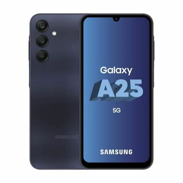 Samsung SM-A256BZKHEUB Exynos 1280 juodi/mėlyni išmanieji telefonai