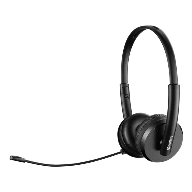 Sandberg Office SAVER headset with microphone, USB, stereo, black