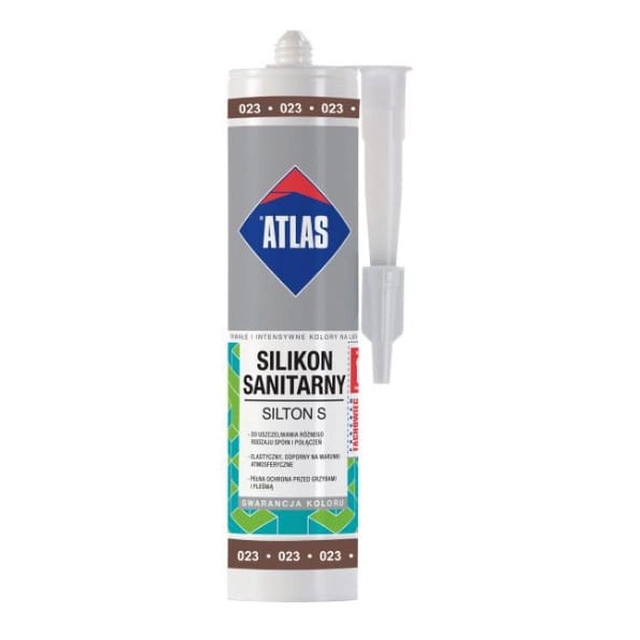 Sanitaar silikoon Atlas helepruun 023 280ml