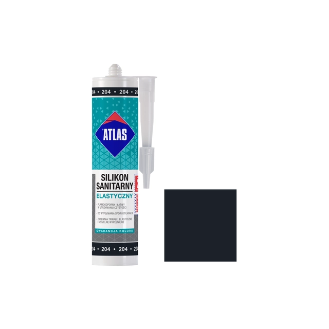 Sanitary silicone Atlas black 204 280ml