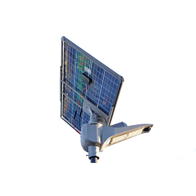 SANKO LED solar street lamp SN-50 (LED 50W 9000lm, double-sided panel 100W LiFePO4 30Ah)