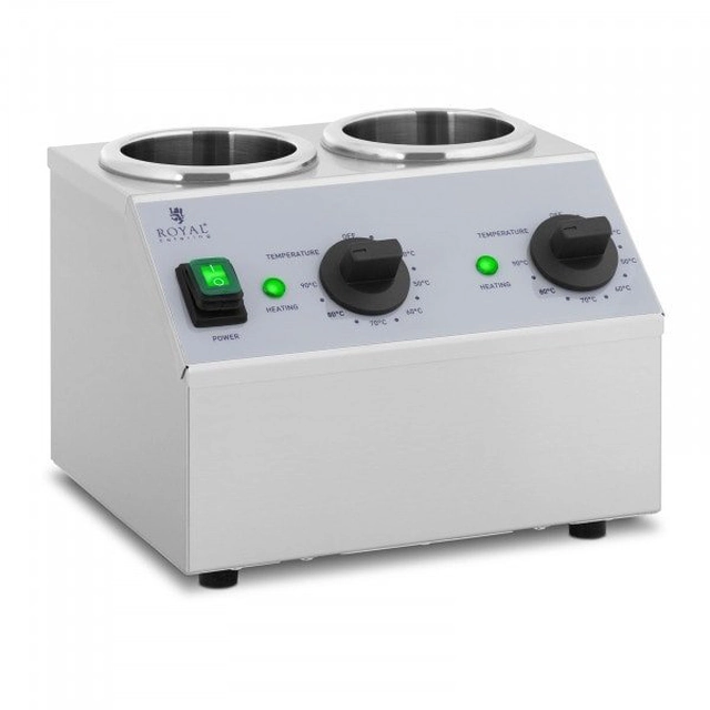 Sauce heater - 2 x 1 l - top control panel - Royal Catering ROYAL CATERING 10012706 RCSW-13