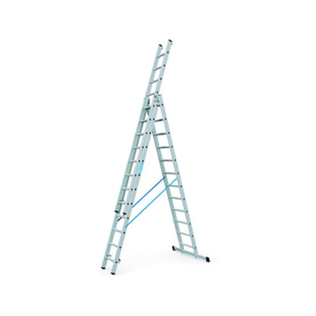 Scala multiuso Zarges in tre parti 3 x 12 gradi | 8,3 m | Alluminio