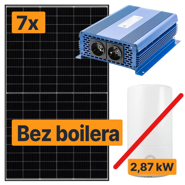 Scaldacqua solare 2,87 kW Pannelli solari JA Solar