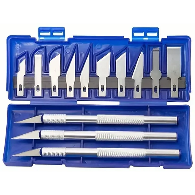 Scalpel set 13 pieces Knife Modeling knife Case