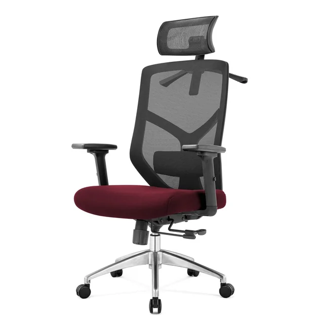 Scaun de birou ergonomic ANGEL Rosa burgundy